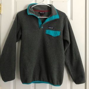 Patagonia pullover size XS grey and blue